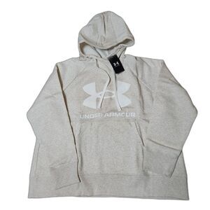 Under Armour Loose Fit Pullover Hoodie Women’s 1X Natural Oatmeal Heather